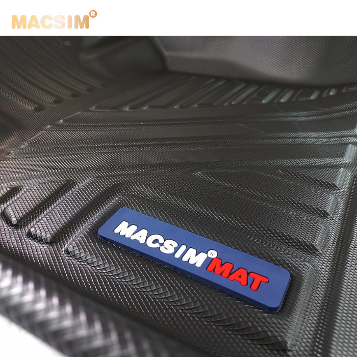 Thảm lót sàn xe ô tô Honda Civic qd 2022 Nhãn hiệu Macsim chất liệu nhựa TPV cao cấp màu đen
