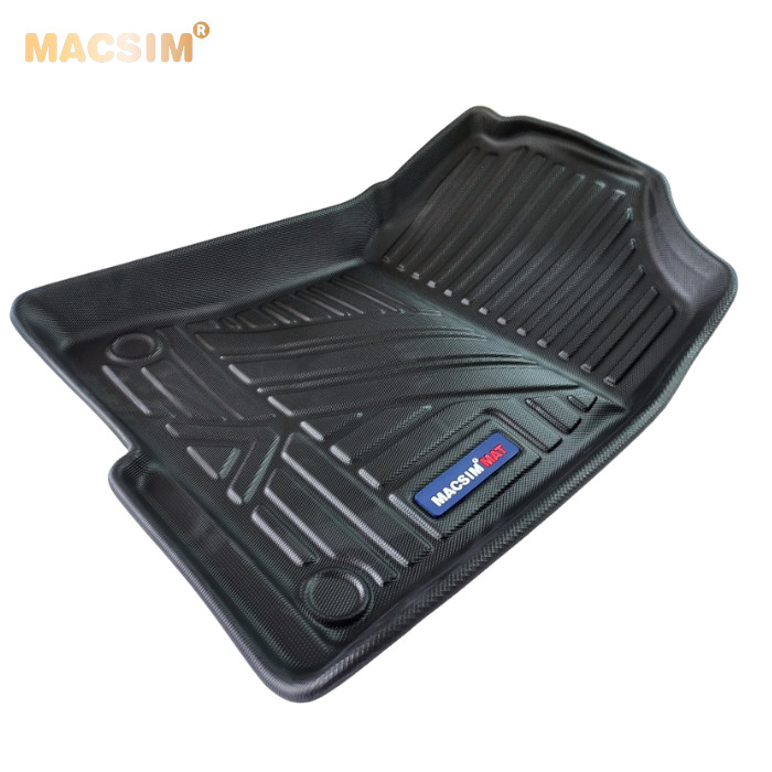 Thảm lót sàn xe ô tô Honda Civic qd 2022 Nhãn hiệu Macsim chất liệu nhựa TPV cao cấp màu đen