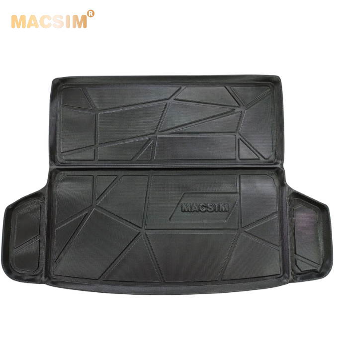Thảm lót cốp xe ô tô Mitsubishi Attrage qd 2016 - nay nhãn hiệu Macsim chất liệu TPV cao cấp màu đen