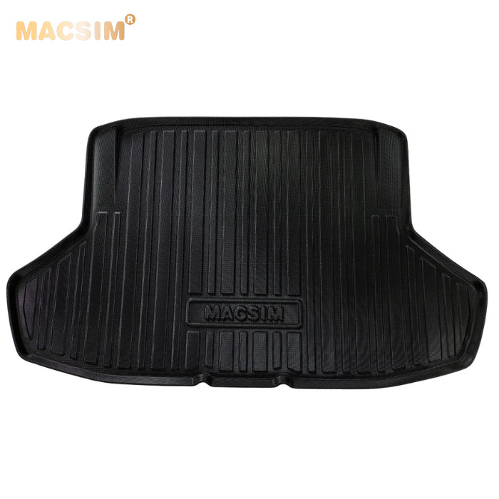 Thảm lót cốp xe ô tô Honda Civic qd 2022 +  nhãn hiệu Macsim chất liệu TPV cao cấp màu đen