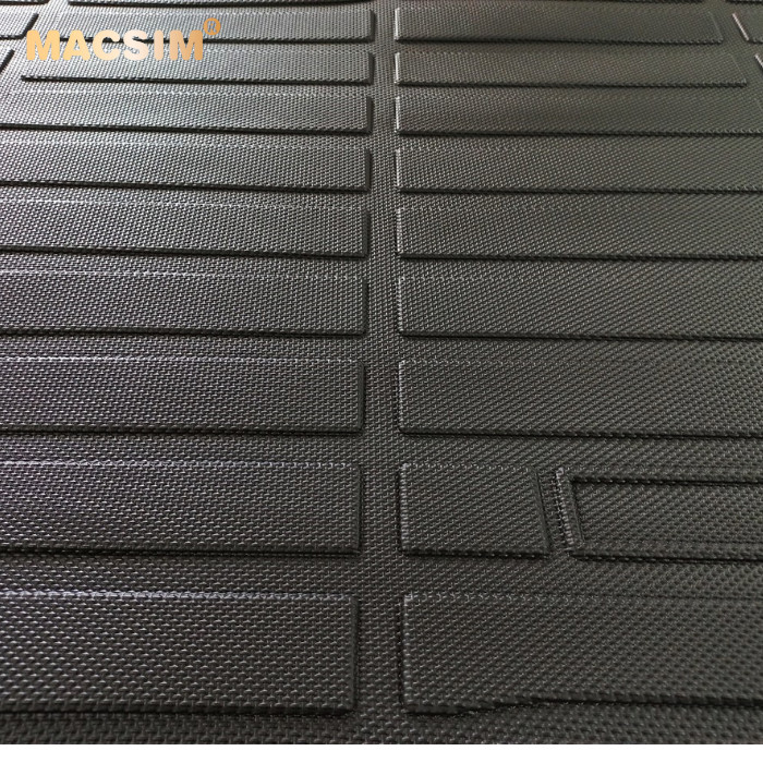 Thảm lót cốp xe ô tô KIA Sonet chất liệu TPV cao cấp màu đen