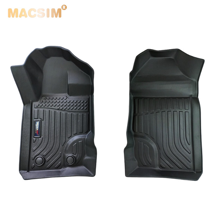 Thảm lót sàn xe ô tô  Mazda BT50 2012-2021 (sd) Nhãn hiệu Macsim chất liệu nhựa TPE cao cấp màu đen