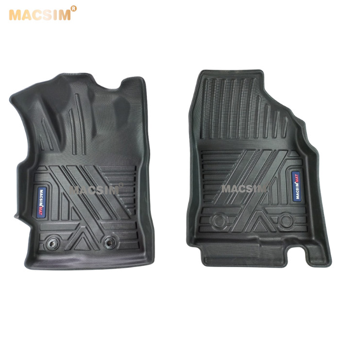 Thảm lót sàn qd xe ô tô Toyota Corolla Altis  2007-2013 Nhãn hiệu Macsim chất liệu nhựa TPV cao cấp màu đen (Lót sàn hàng ghế đầu tiên bao gồm ghế phụ và ghế lái)