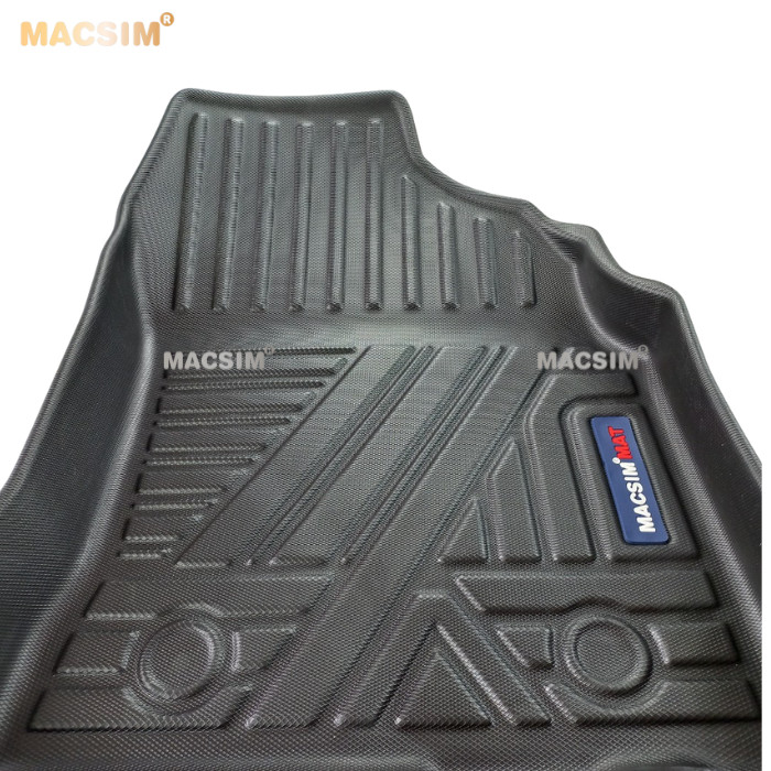 Thảm lót sàn qd xe ô tô Toyota Corolla Altis  2007-2013 Nhãn hiệu Macsim chất liệu nhựa TPV cao cấp màu đen (Lót sàn hàng ghế đầu tiên bao gồm ghế phụ và ghế lái)