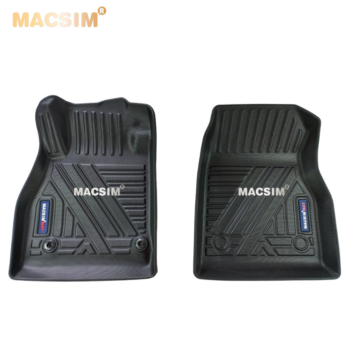Thảm lót sàn xe ô tô Nissan Kicks 2017-2021 qd Nhãn hiệu Macsim chất liệu nhựa TPE cao cấp