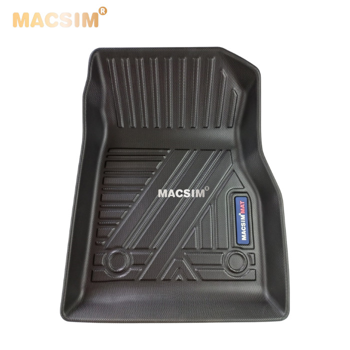 Thảm lót sàn xe ô tô Nissan Kicks 2017-2021 qd Nhãn hiệu Macsim chất liệu nhựa TPE cao cấp