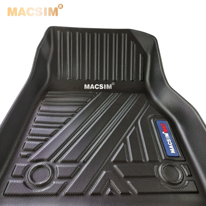 Thảm lót sàn xe ô tô Nissan Kicks 2017-2021 qd Nhãn hiệu Macsim chất liệu nhựa TPE cao cấp