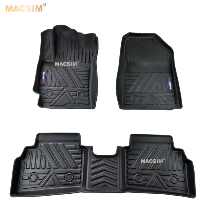 Thảm lót sàn xe ô tô qd Kia K3/ cerato 2019+ qd Nhãn hiệu Macsim chất liệu nhựa TPV cao cấp