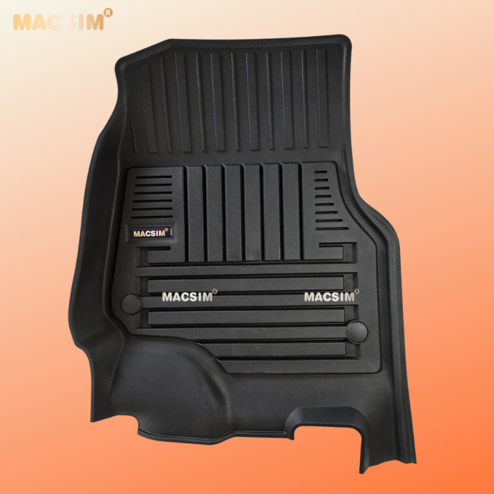 Thảm TC lót sàn xe ô tô Ford F150 2012-đến nay Nhãn hiệu Macsim chất liệu nhựa TPE đúc khuôn cao cấp - màu đen