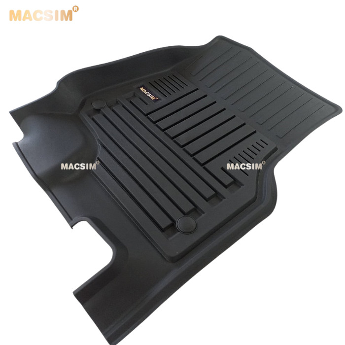 Thảm TC lót sàn xe ô tô Ford F150 2012-đến nay Nhãn hiệu Macsim chất liệu nhựa TPE đúc khuôn cao cấp - màu đen