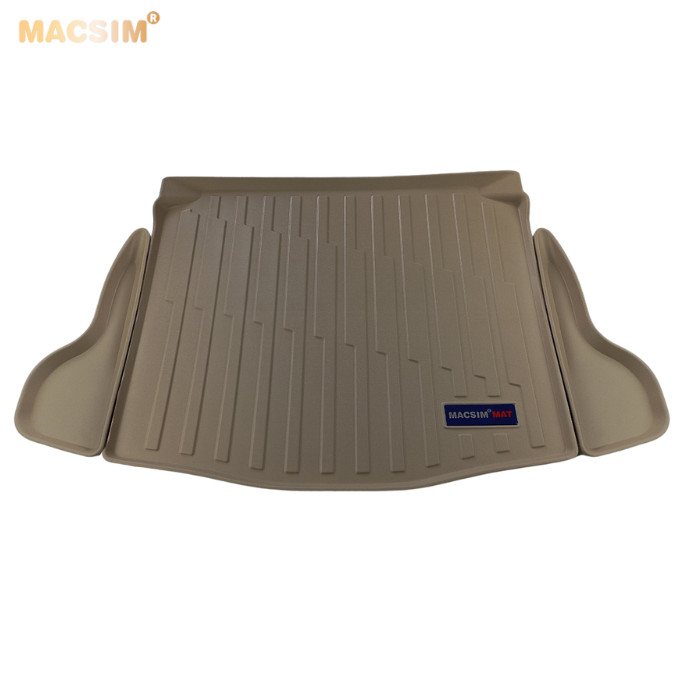Thảm lót cốp hn xe ô tô Toyota Cross nhãn hiệu Macsim chất liệu TPV cao cấp màu be