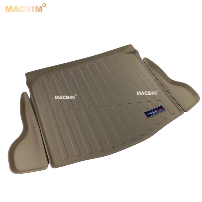 Thảm lót cốp hn xe ô tô Toyota Cross nhãn hiệu Macsim chất liệu TPV cao cấp màu be