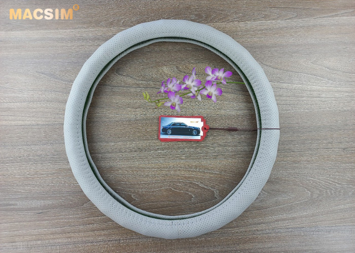 Bọc Vô Lăng Ô Tô Land Rover Range Rover Sport MACSIM – 8932 ghi xám – Da Napan, lõi silicon