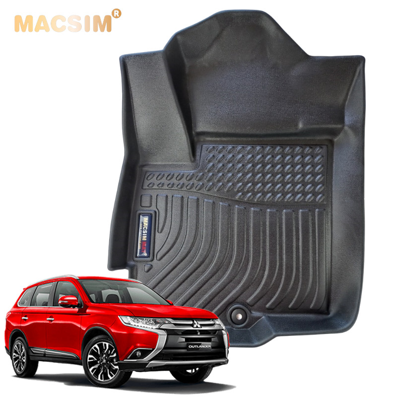 Thảm Lót Sàn Ô Tô Mitsubishi Outlander 2014-2022 Macsim – Dệt thô chuẩn phom, Sử dụng lâu dài (Mã 01)
