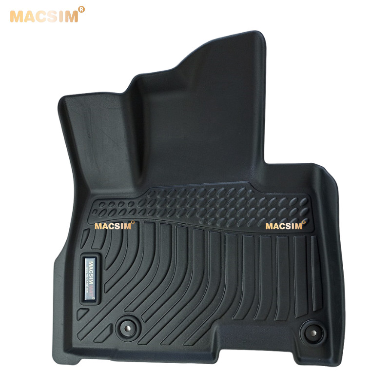 Thảm lót sàn ô tô xe Kia Carnival 2022 (sd) nhãn hiệu Macsim - 3 hàng ghế chất liệu tpe màu đen hàng loại 1