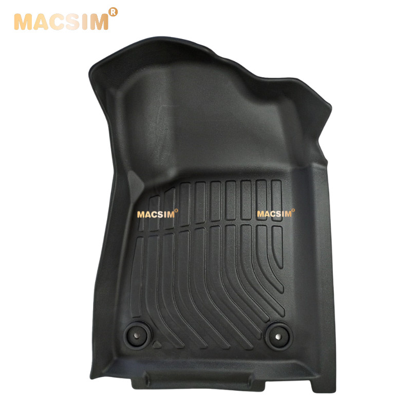 Thảm lót sàn xe ô tô JEEP CHROKEE 2016-2021  (sd) chất liệu TPE thương hiệu Macsim màu đen