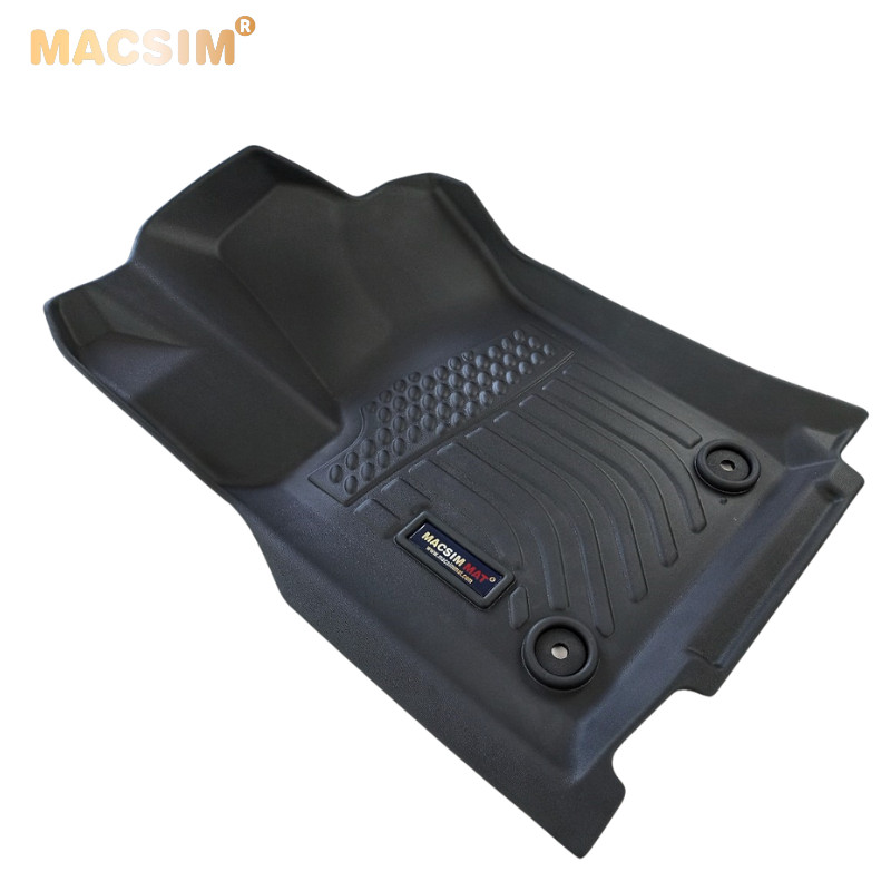 Thảm lót sàn xe ô tô JEEP CHROKEE 2016-2021  (sd) chất liệu TPE thương hiệu Macsim màu đen