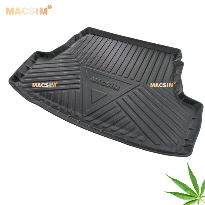 Thảm lót cốp Vios  2014-2022 (qd) nhãn hiệu Macsim chất liệu tpv cao cấp màu đen