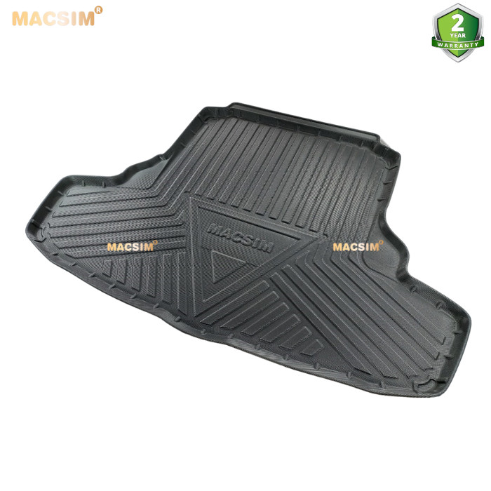 Thảm lót cốp xe ô tô (qd) Lexus IS 2013-2021 chất liệu TPV thương hiệu Macsim màu đen