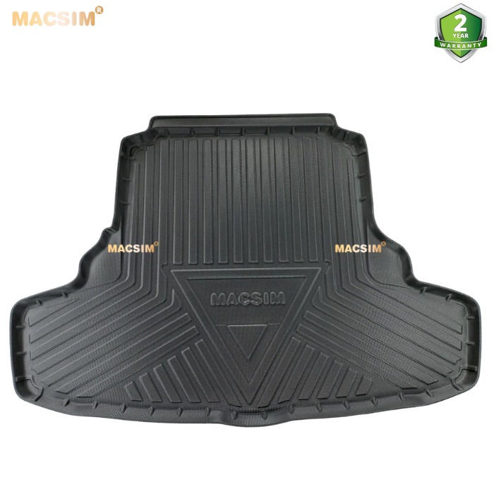 Thảm lót cốp xe ô tô (qd) Lexus IS 2013-2021 chất liệu TPV thương hiệu Macsim màu đen