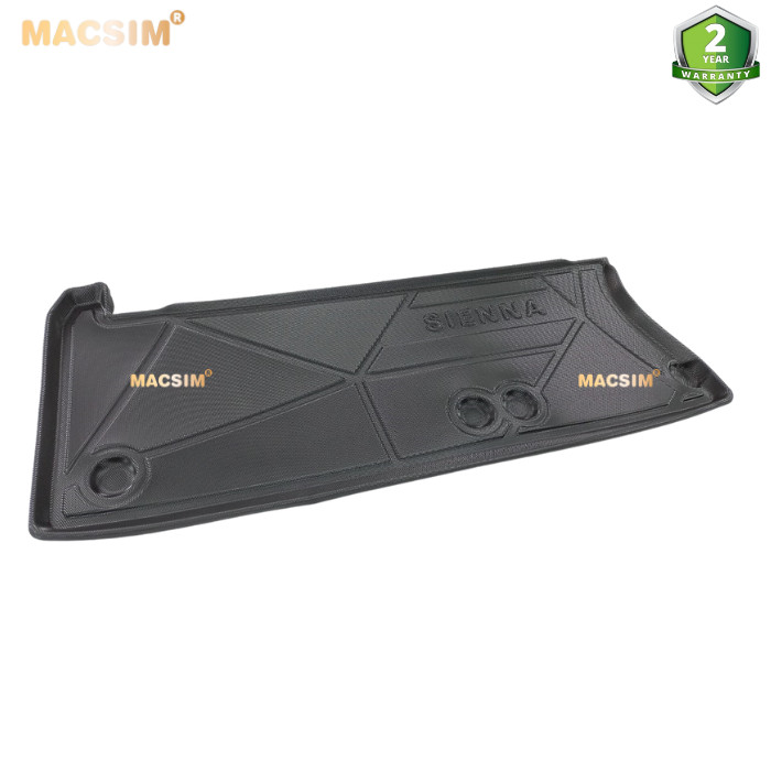 Thảm lót cốp Toyota Sienna 2022 (qd) nhãn hiệu Macsim chất liệu tpv cao cấp màu đen