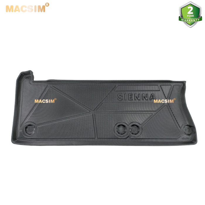 Thảm lót cốp Toyota Sienna 2022 (qd) nhãn hiệu Macsim chất liệu tpv cao cấp màu đen