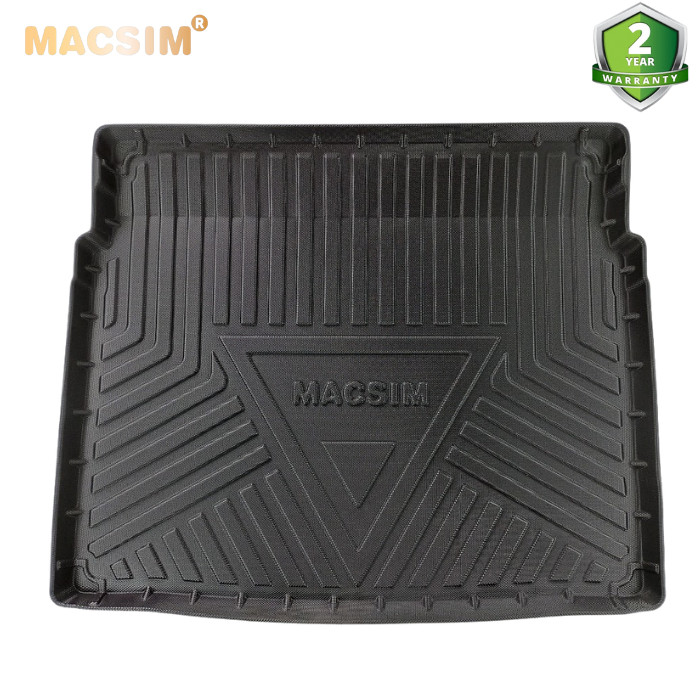 Thảm lót cốp xe ô tô (qd) Audi Q3  2018- 2022 chất liệu TPV thương hiệu Macsim màu đen