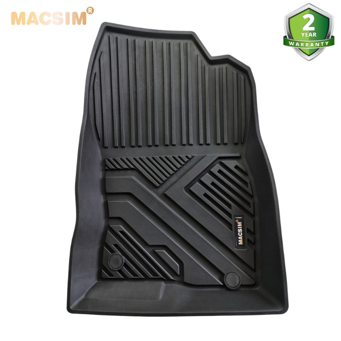 Thảm lót sàn TC xe ô tô  MAZDA CX5 2018 - nay Nhãn hiệu Macsim chất liệu nhựa TPE đúc khuôn cao cấp - màu đen