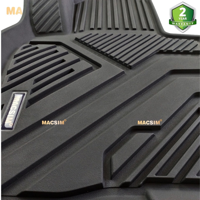 Thảm lót sàn TC xe ô tô  MAZDA CX5 2018 - nay Nhãn hiệu Macsim chất liệu nhựa TPE đúc khuôn cao cấp - màu đen