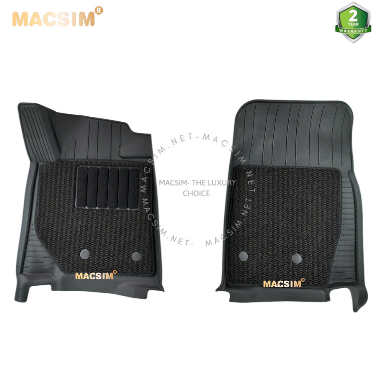 ( 3 hàng ghế) Thảm lót sàn 2 lớp  xe ô tô TOYOTA LAND CRUISER 2009- 2023/ Lexus Lx570 Nhãn hiệu Macsim 3W  chất liệu nhựa TPE đúc khuôn cao cấp - màu đen