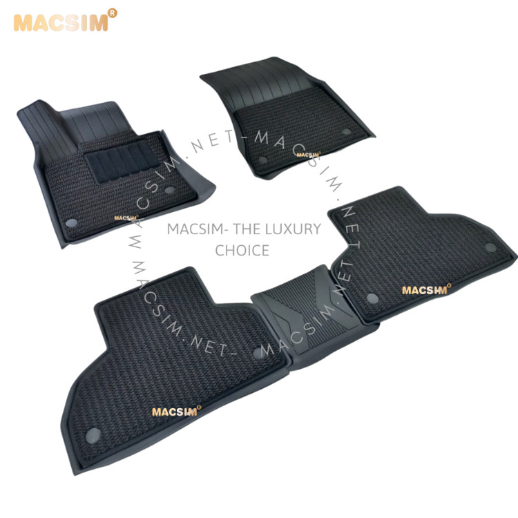 Thảm lót sàn ô tô 2 lớp cao cấp dành cho xe BMW X5 2014-2018 nhãn hiệu Macsim 3w chất liệu TPE