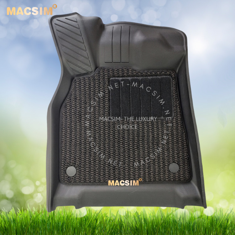 Thảm lót sàn ô tô 2 lớp cao cấp dành cho xe Audi Q5 2018+ nhãn hiệu Macsim 3w chất liệu TPE