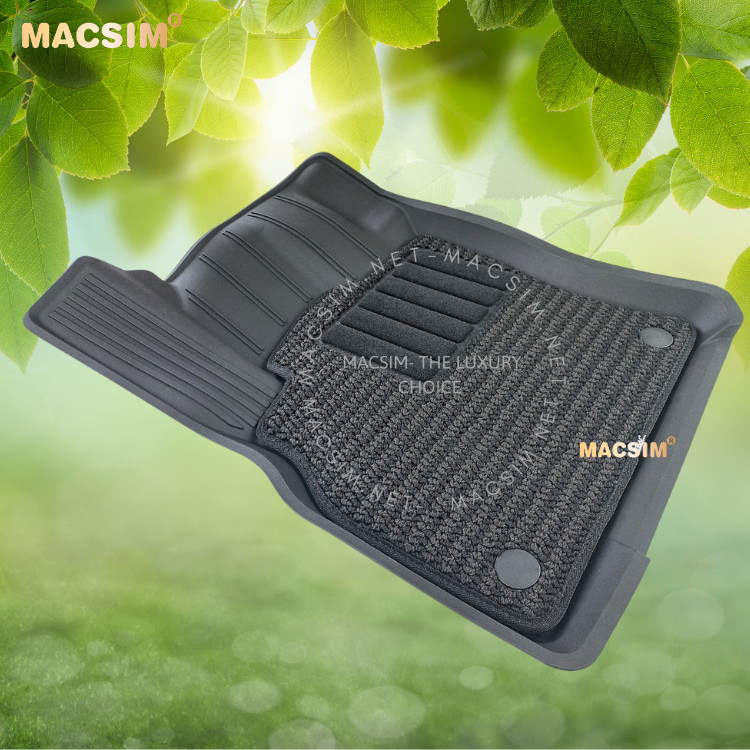 Thảm lót sàn ô tô 2 lớp cao cấp dành cho xe Audi Q3 2019+ nhãn hiệu Macsim 3w chất liệu TPE