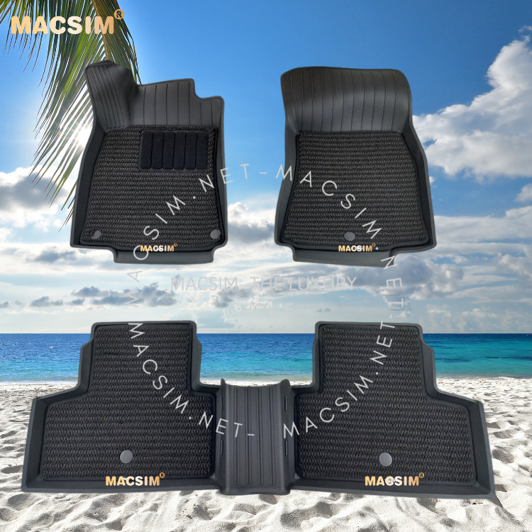Thảm lót sàn ô tô 2 lớp cao cấp dành cho xe Mercedes Benz GLS 2020+ nhãn hiệu Macsim 3w