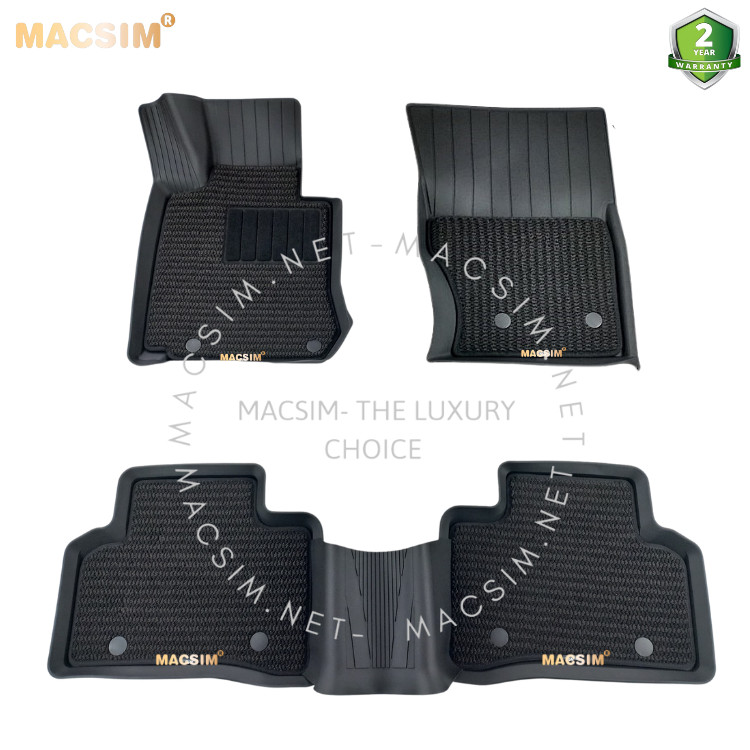 Thảm lót sàn ô tô 2 lớp cao cấp dành cho xe Mercedes Benz GLC 2016+ nhãn hiệu Macsim 3w