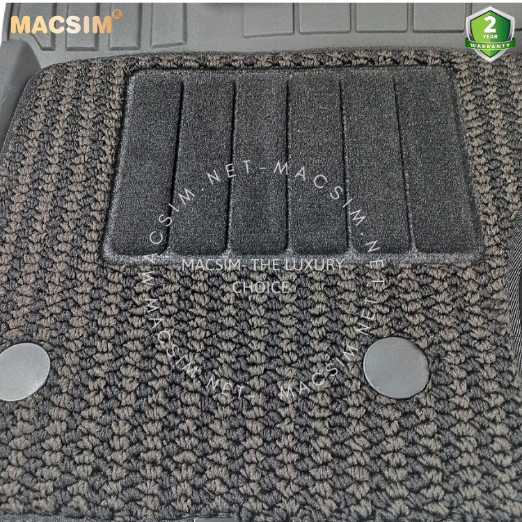 Thảm lót sàn 2 lớp xe ô tô LANDROVER RANGE ROVER 2012-2022 nhãn hiệu Macsim 3W - chất liệu nhựa TPE đúc khuôn cao cấp - màu đen