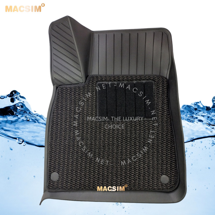 Thảm lót sàn ô tô 2 lớp cao cấp dành cho xe Audi Q8 2016+ nhãn hiệu Macsim 3w chất liệu TPE