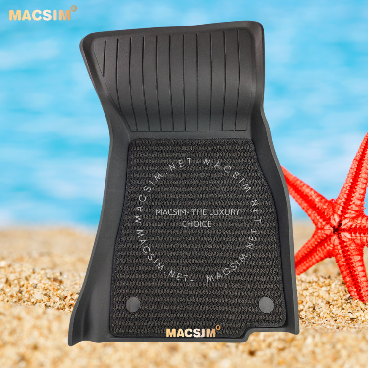 Thảm Lót Sàn Ô Tô Audi A6 2019+ Macsim 3W 2 lớp – TPE Chuẩn Phom, Dễ Vệ Sinh