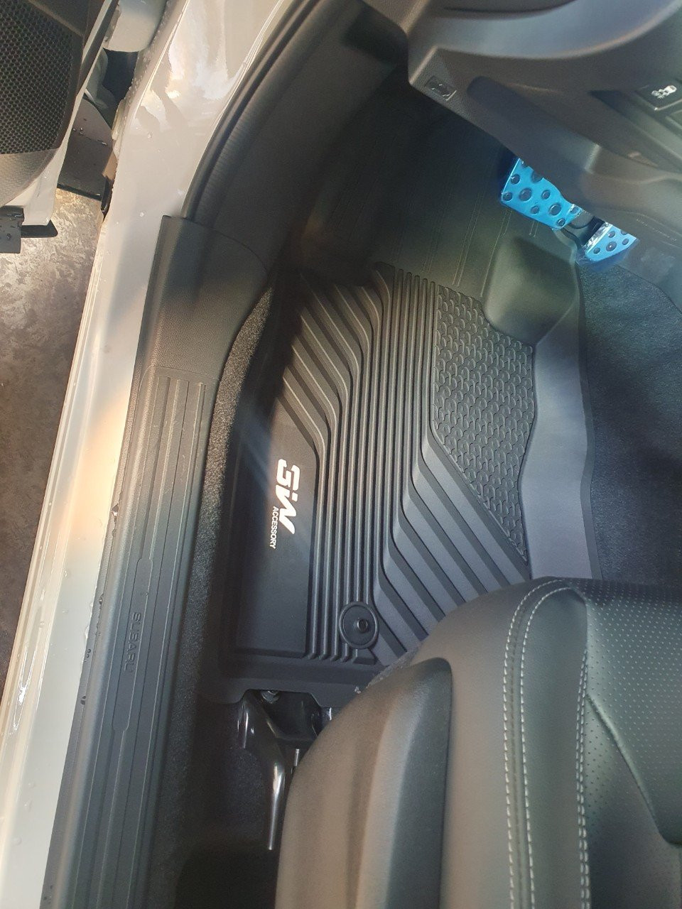 Thảm lót sàn xe ô tô Subaru Forester 2018- đến nay   Nhãn hiệu Macsim 3W chất liệu nhựa TPE đúc khuôn cao cấp - màu đen