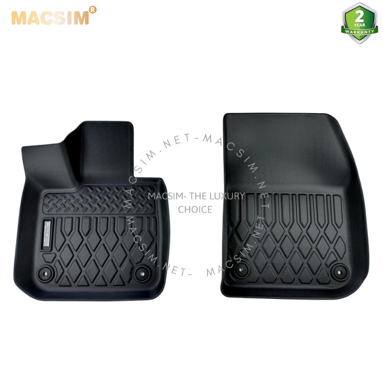 Thảm lót sàn xe ô tô  VinFast VF8  Nhãn hiệu Macsim chất liệu nhựa TPE cao cấp màu đen