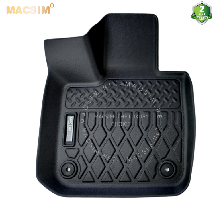 Thảm lót sàn xe ô tô  VinFast VF8  Nhãn hiệu Macsim chất liệu nhựa TPE cao cấp màu đen