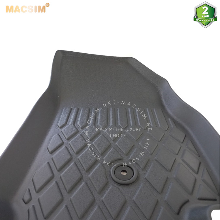 Thảm lót sàn xe ô tô  VinFast  Fadil  Nhãn hiệu Macsim chất liệu nhựa TPE cao cấp màu đen