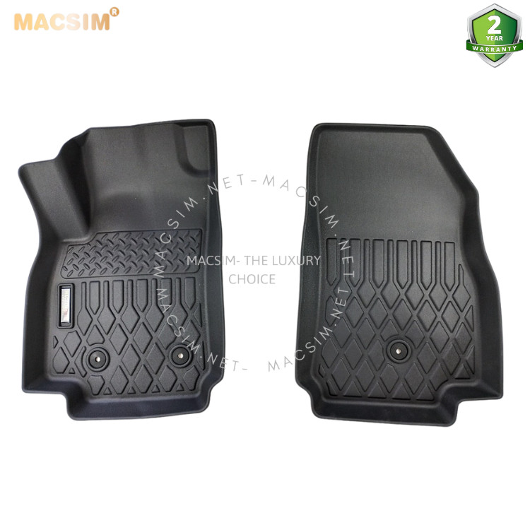 Thảm lót sàn xe ô tô  VinFast  Fadil  Nhãn hiệu Macsim chất liệu nhựa TPE cao cấp màu đen
