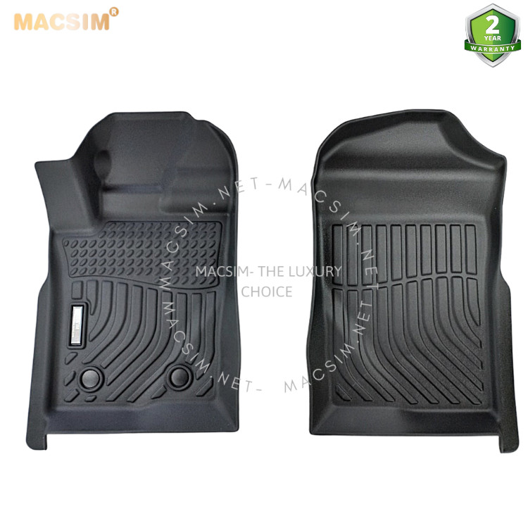 Thảm lót sàn xe ô tô Ford Raptor  2022 + Nhãn hiệu Macsim chất liệu nhựa TPE cao cấp màu đen