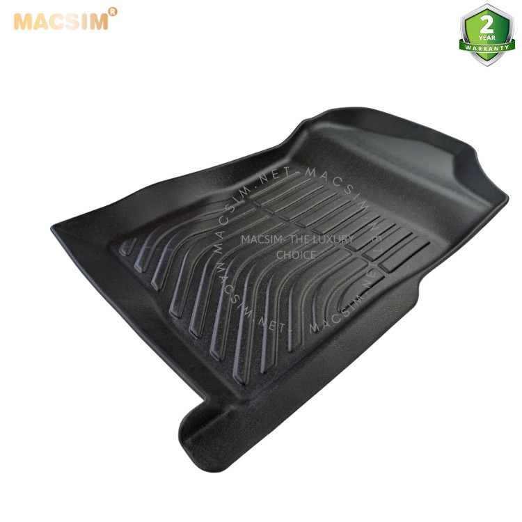 Thảm lót sàn xe ô tô Ford Ranger 2022 + Nhãn hiệu Macsim chất liệu nhựa TPE cao cấp màu đen