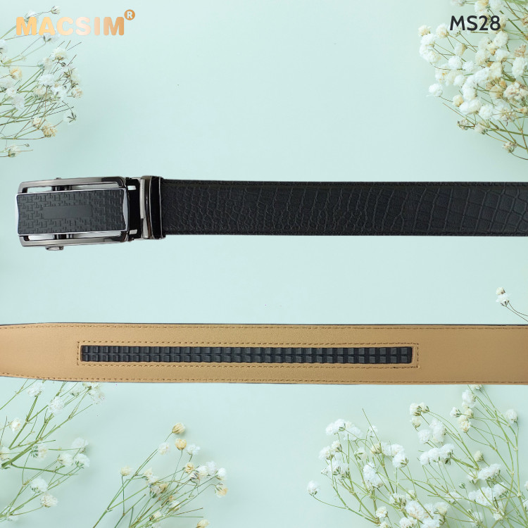 Thắt lưng nam da thật cao cấp nhãn hiệu Macsim MS28