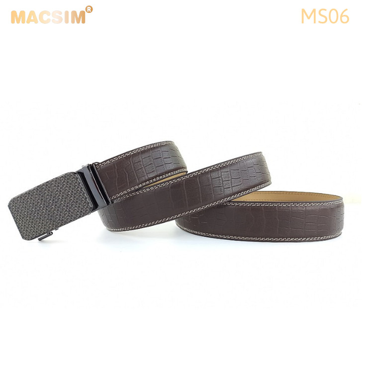 Thắt lưng nam da thật cao cấp nhãn hiệu Macsim MS06