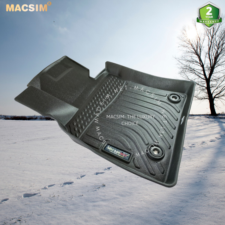 Thảm lót sàn xe ô tô Toyota Camry 2018 - tới nay (sd) chất liệu TPE thương hiệu Macsim màu đen