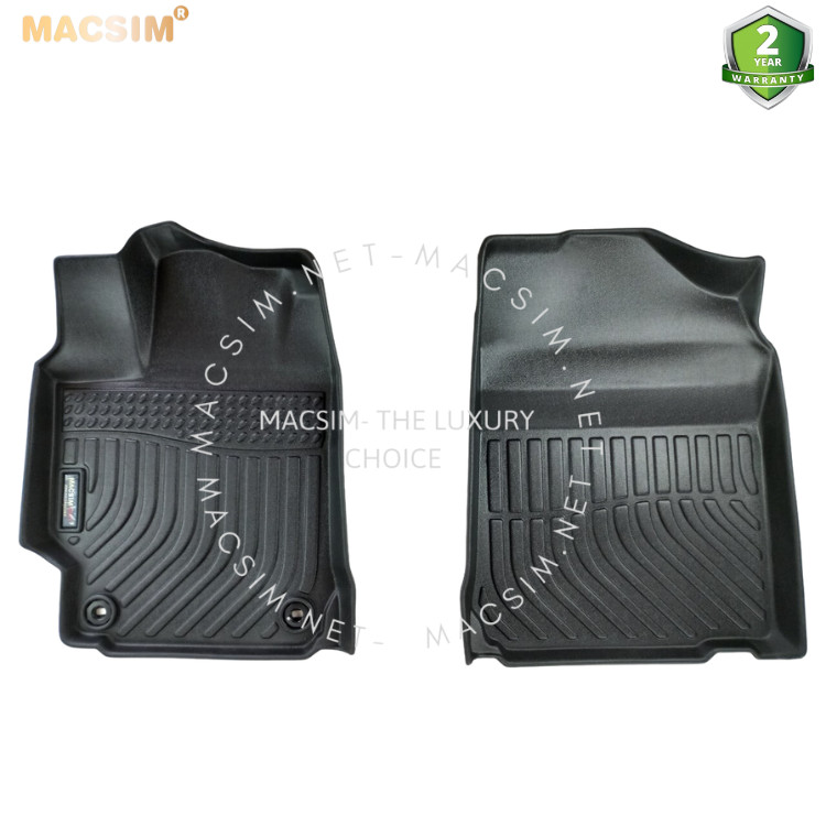 Thảm lót sàn xe ô tô Toyota Camry 2007 - 2018  (sd) chất liệu TPE thương hiệu Macsim màu đen