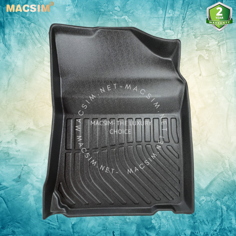 Thảm lót sàn xe ô tô Toyota Camry 2007 - 2018  (sd) chất liệu TPE thương hiệu Macsim màu đen